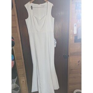 Dress The Population White Mermaid Gown XXL Wedding Bridal Rehearsal Maxi...
